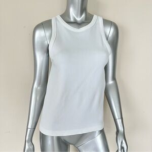 Danskin Women white tank top size M